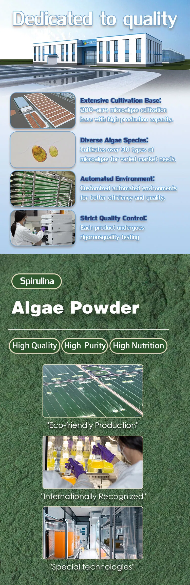 Select Natural High-Protein Spirulina Algae Powder