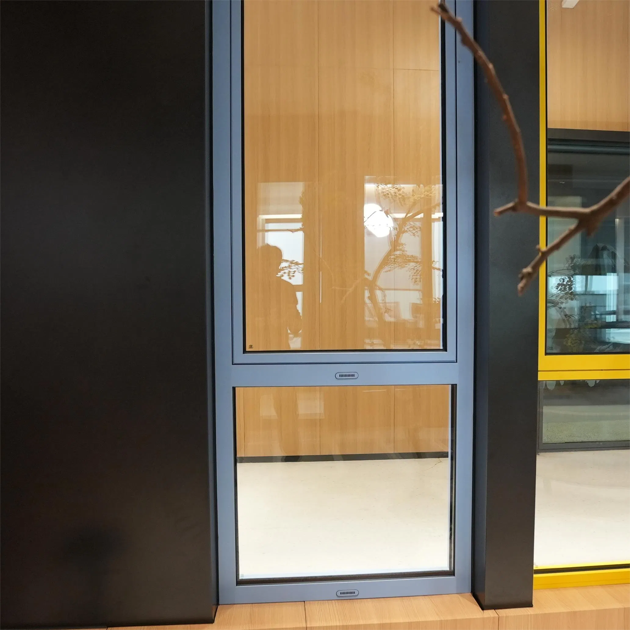 Modern Design Thermally Boken Aluminum Aluminium Tilt Turn Inward-Opening Bay Window with Seamless Welding for Home Kitchen Bedroom