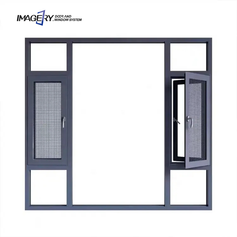 Good Service Alloy Waterproof and Doors Aluminium Double Glazed Aluminum Swing Windows