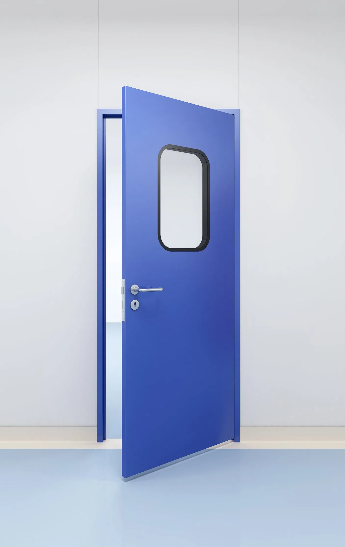 China Factory Supply Cleanroom Color Steel Door with Aluminum Profile