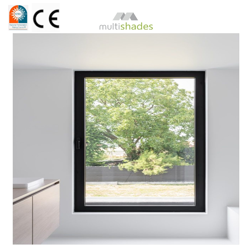 Multishades Aluminum Sealed Window for Villa Living Room OEM Soundproof Thermal Insulation Elegant Design Aluminium Window