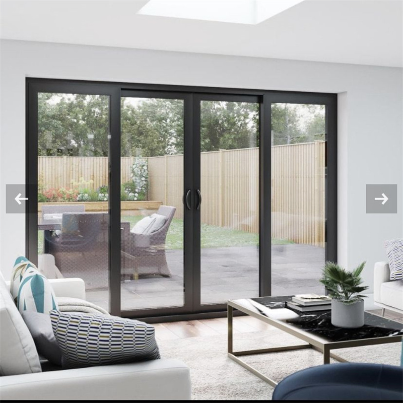 Multi-Layer Sealing Strips and Tight Profile Thermal Break Aluminum Sliding Door