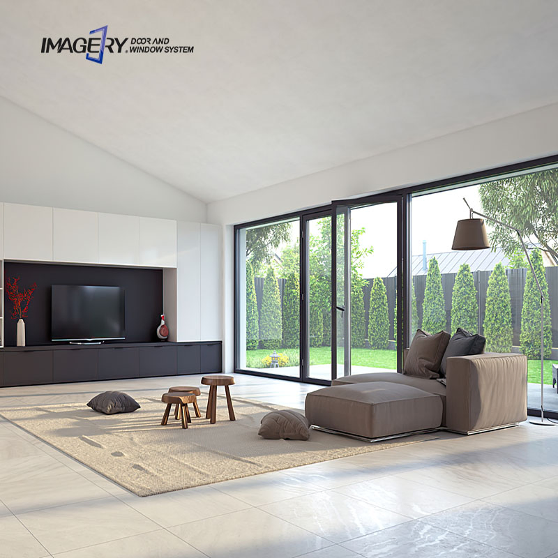 Classic Interior Room Doors Household Flat Open Aluminium Casement Doors for House