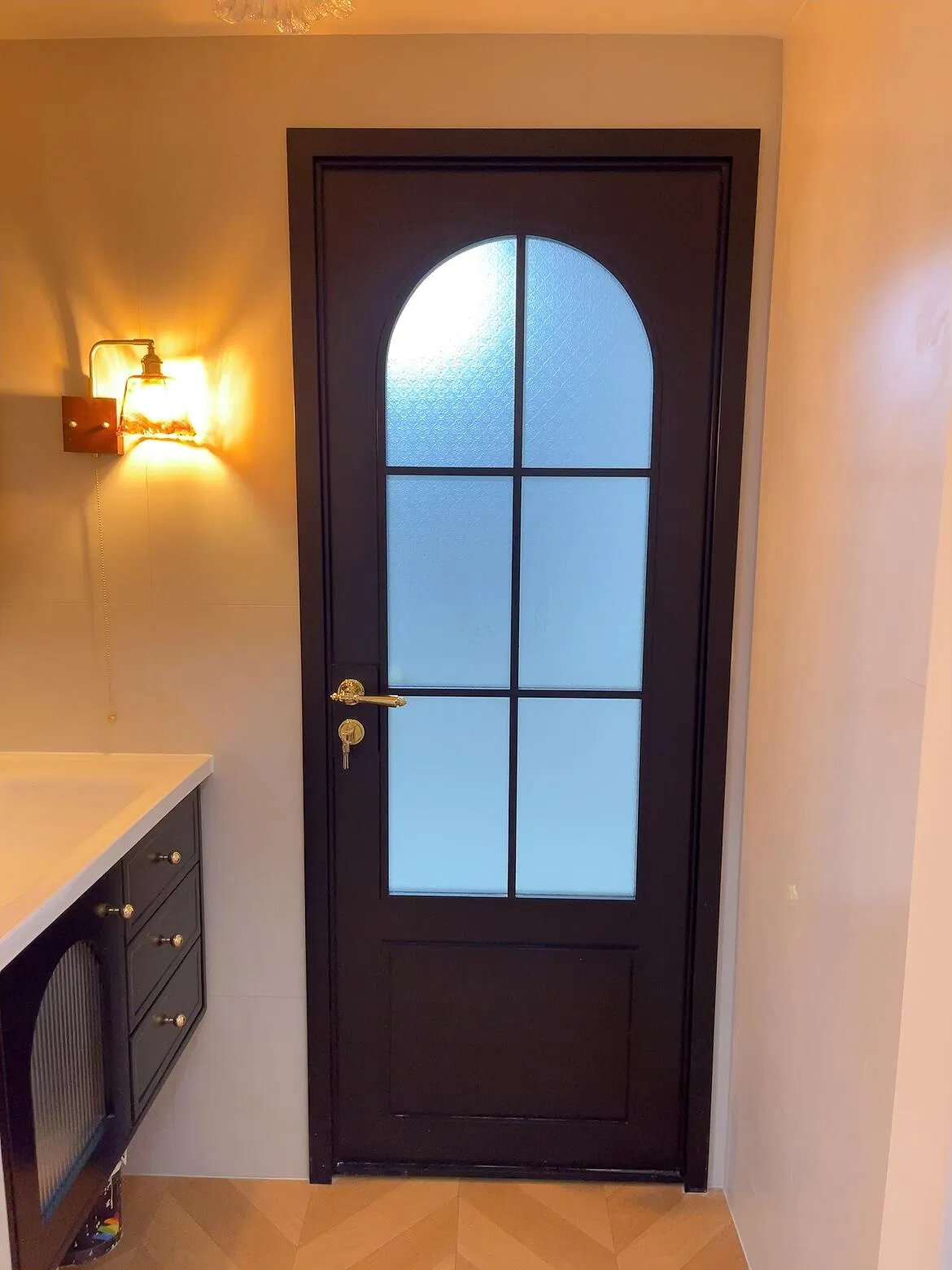 Aluminum Alloy Courtyard Villa Gate Country Yard Double-Opening Gate French Doors