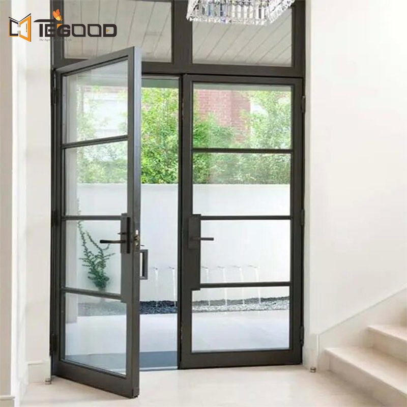 Aluminum Frame Front Door Entrance Swing Door/ Spring Floor Shop