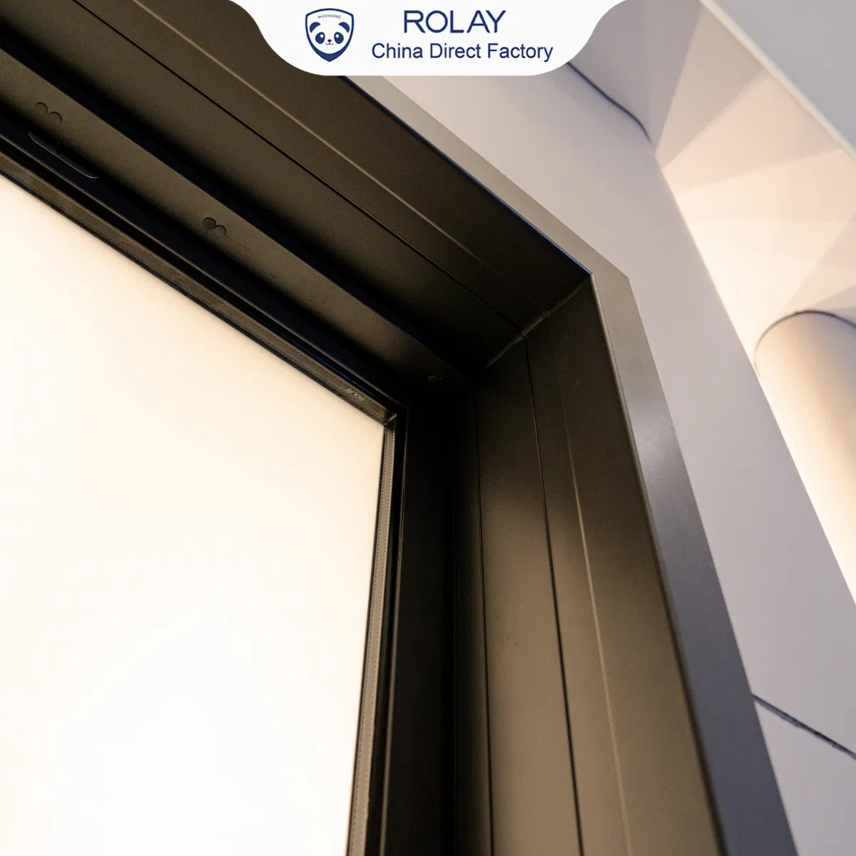 Rolay Interior Door Swing Door Thermal Insulation Kids Safety Detail Protection Interior Appication Aluminum Casement Door for Toilet Bathroom