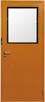 China Factory Supply Cleanroom Color Steel Door with Aluminum Profile