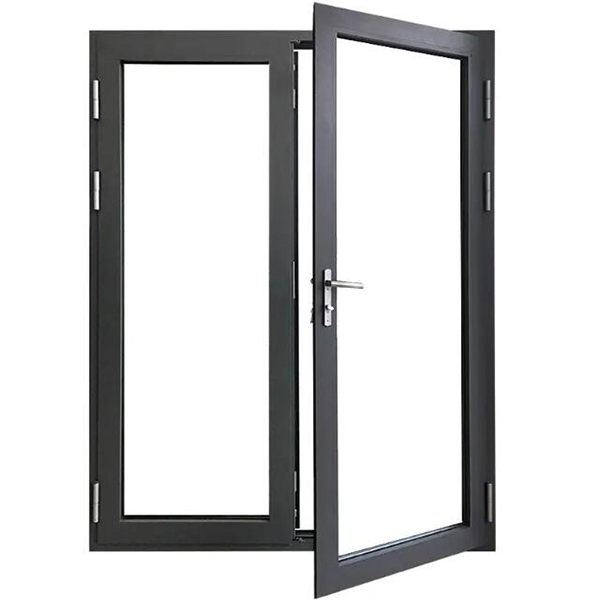 Commercial Exterior Double Aluminum Tempered Glass Swing Door