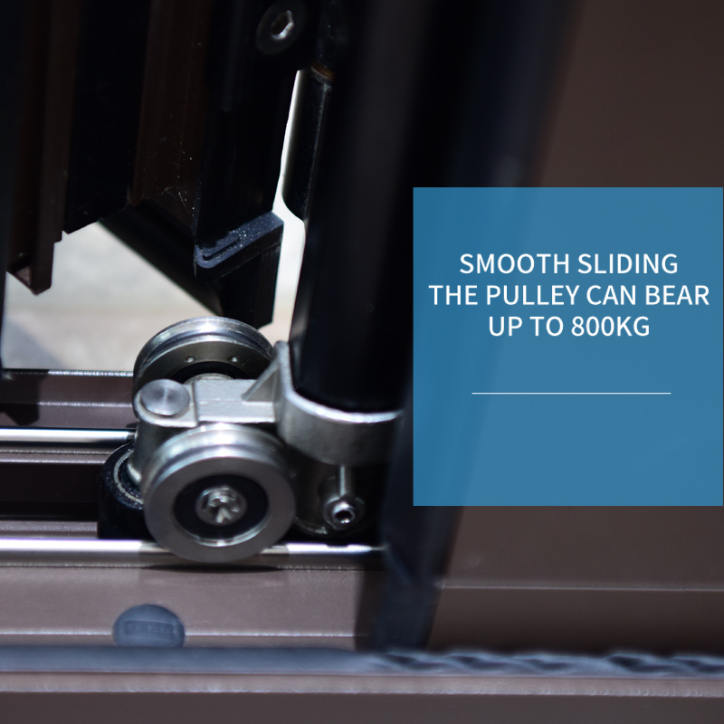 American Standard Modern Style Waterproof Bifold Doors Windows Aluminum Balcony Glass Sliding Folding Door