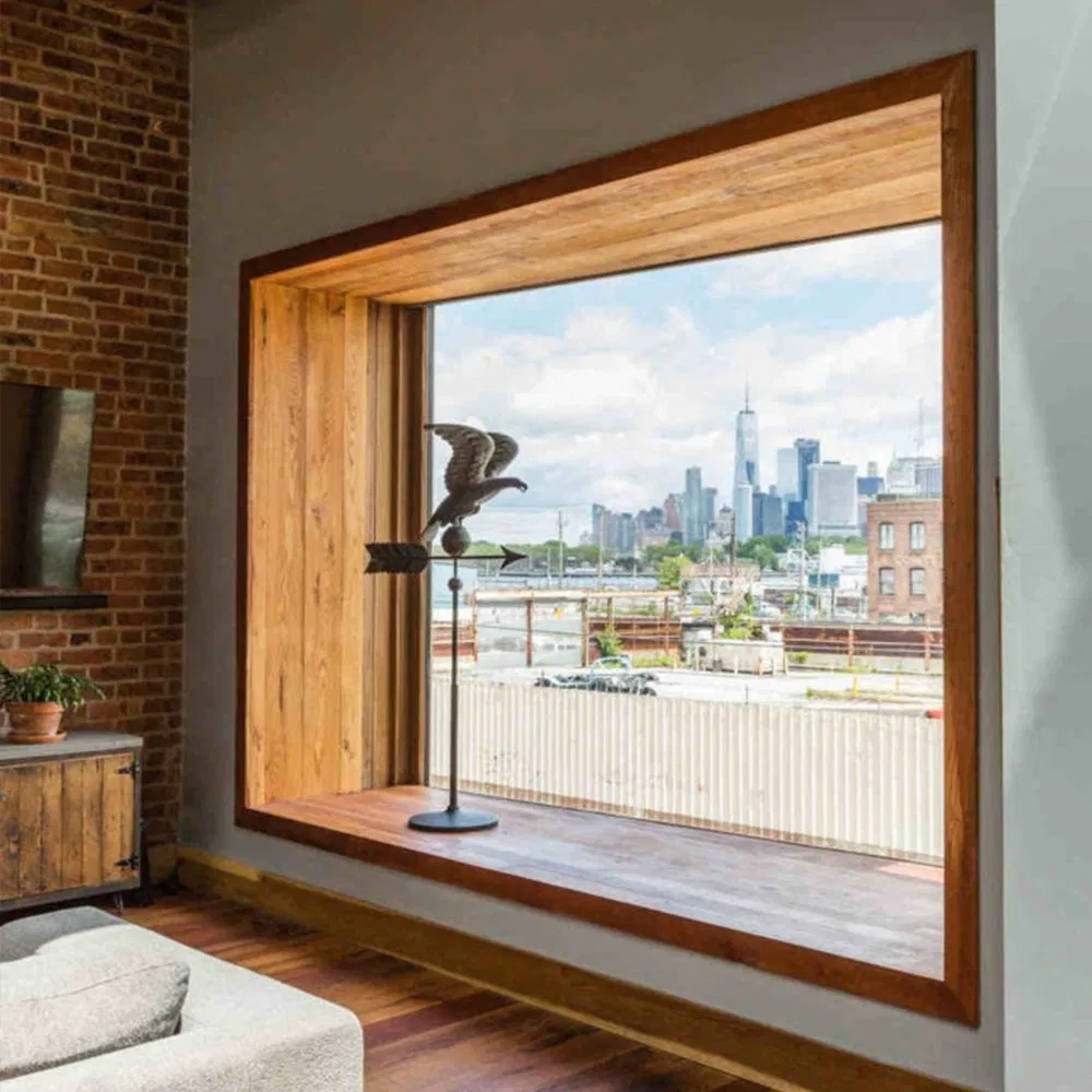 Aluminum Thermal Break Fixed Window for Villa Tall Building