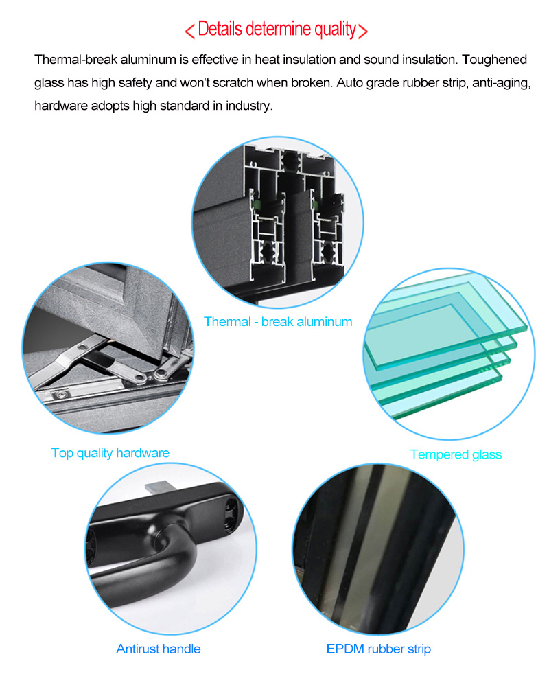 Jmd Hot-Sale Aluminum Storm Door with SGS