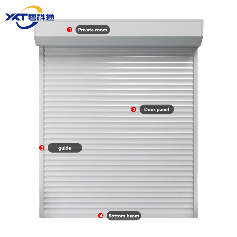 High Impact Resistance Horizontal Fireproof Roller Shutter Aluminum Roll up Storm Shutters Door