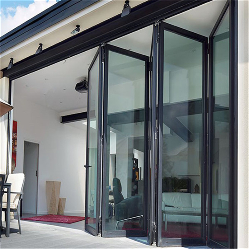 Outdoor Aluminum Folding Door Industrial Aluminium Profile for Modern Style Glass Doors