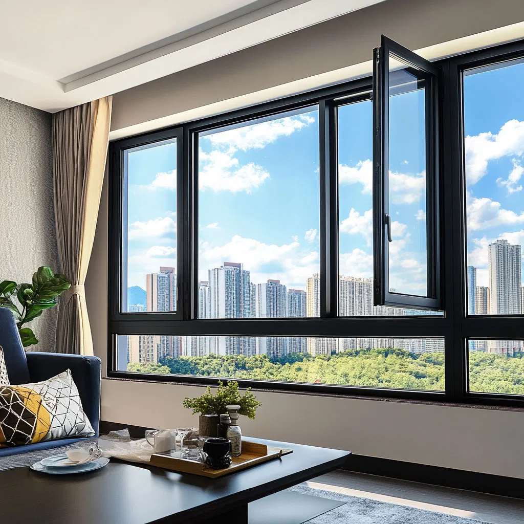 Custom Nfrc Certification Double Glazed Thermal Break Aluminum Windows French Casement Window