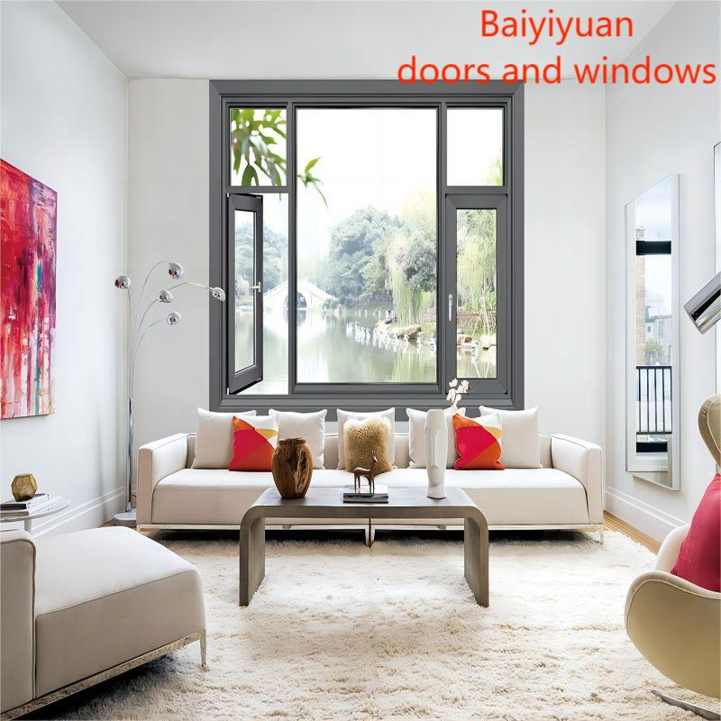 Latest Interior German Doors Elegant White Aluminum System Door Soundproof Storm Resistant Cheap Low-E Glass Casement Door for Modern Villa