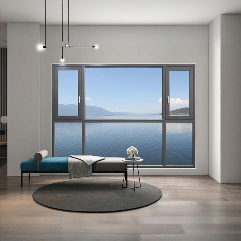 Premium Quality Aluminum Tilt and Turn Window Waterproof Frame Energy Saving Glass and Smooth Operation Window