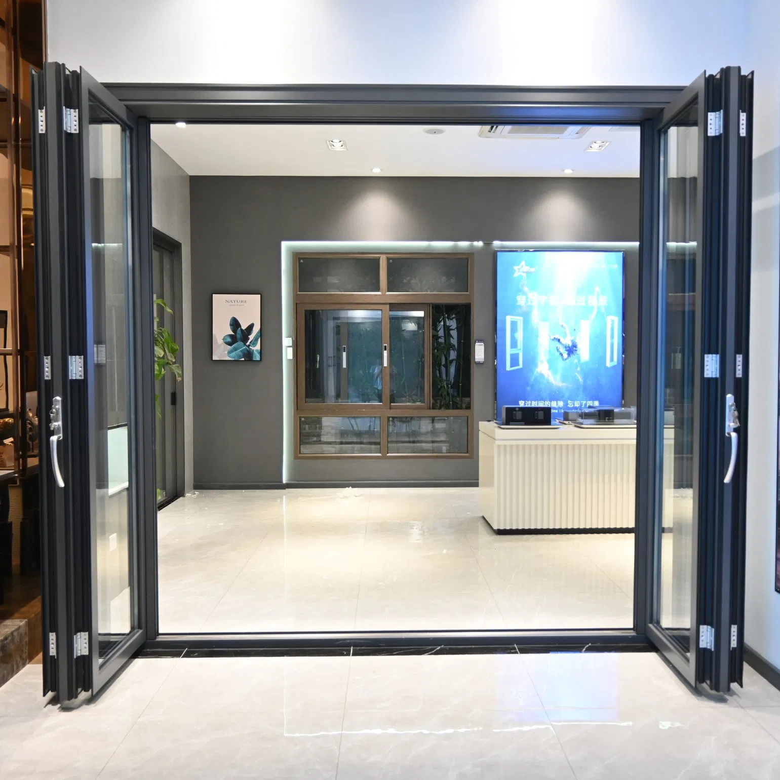 Factory Customized Folding Sliding Door Balcony Fold up Aluminum Sliding Doors