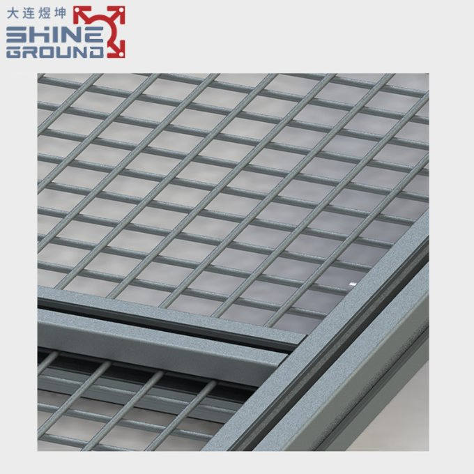 Elegant Aluminium Profile Security Doors with Stylish Glass Panels