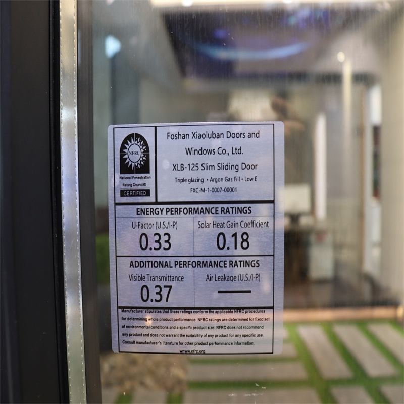 Storm Balcony Door with Impact Glass and Reinforced Aluminum Frame