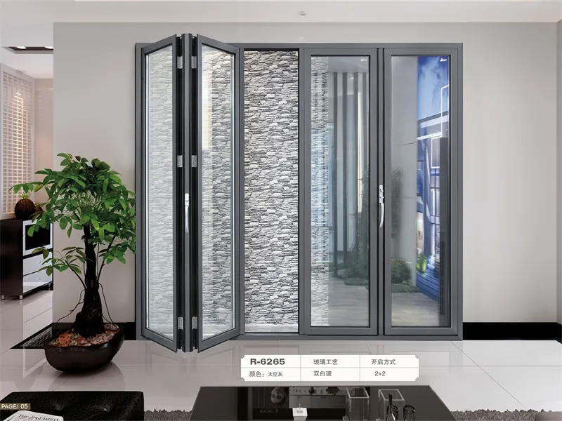 Aluminium Folding Glass Door for Projects