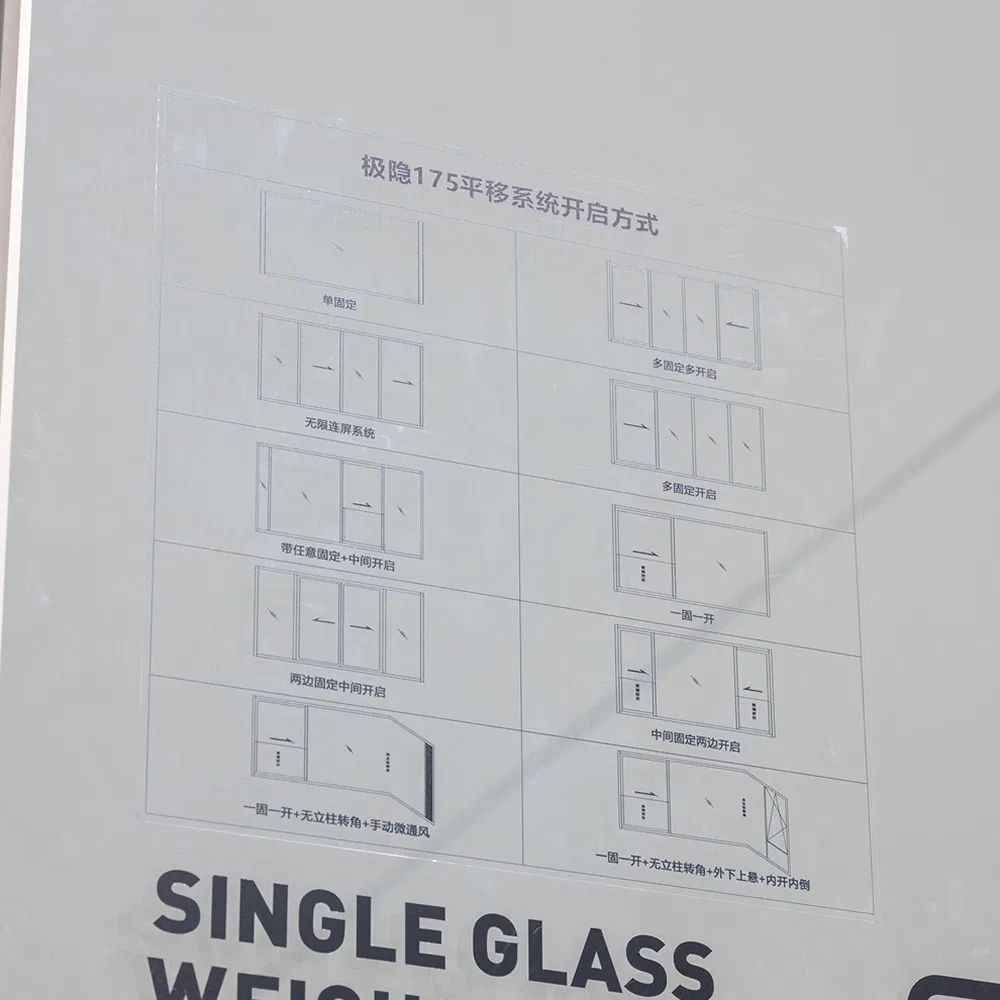 Premium Panoramic Slimline Narrow Frame Casement Aluminum Patio Porch Entrance Sliding Doors