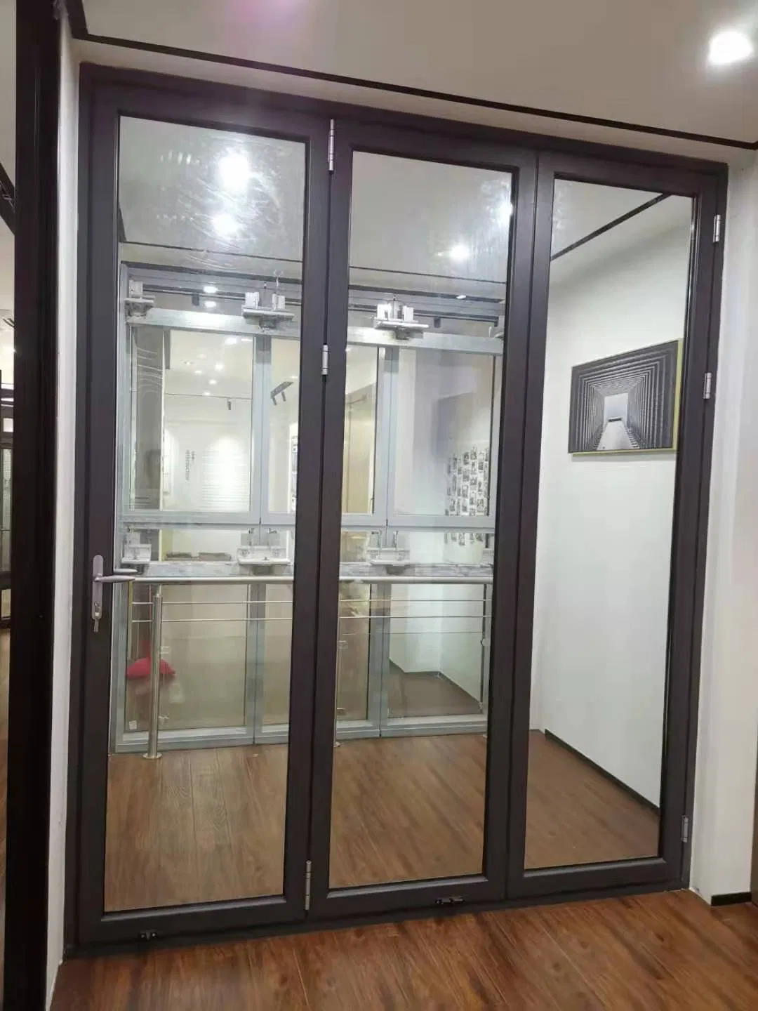 Aluminum Bi Folding Door Folding Patio Doors Folding Exterior French Doors
