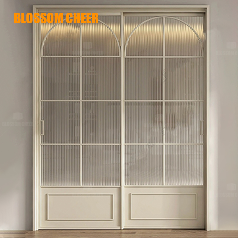 Custom Windows and Doors Aluminium Wooden Window Design Waterproof Glass Louver Door
