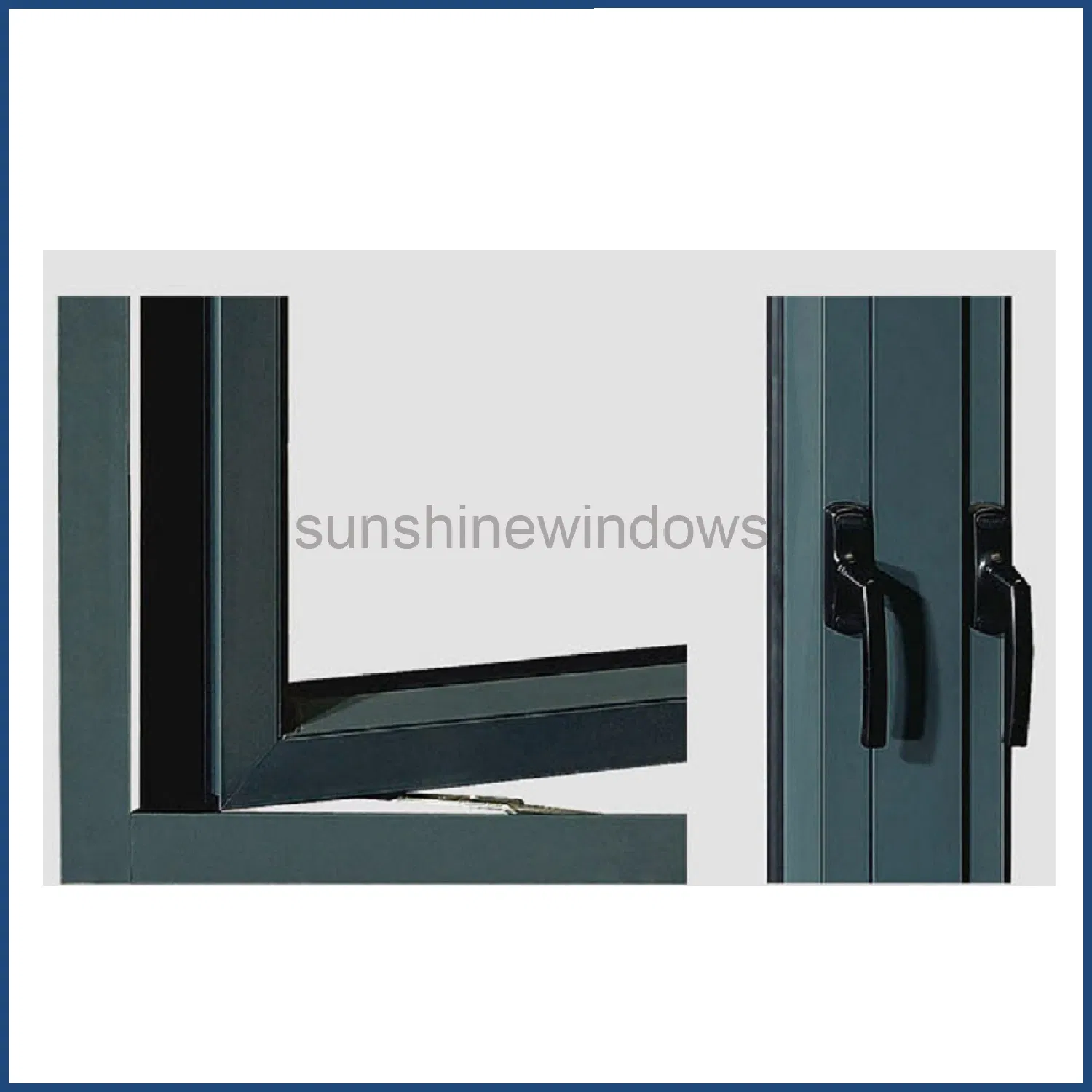 Aluminum Profile Anti Theft Doors with Hurricane Impact Glass