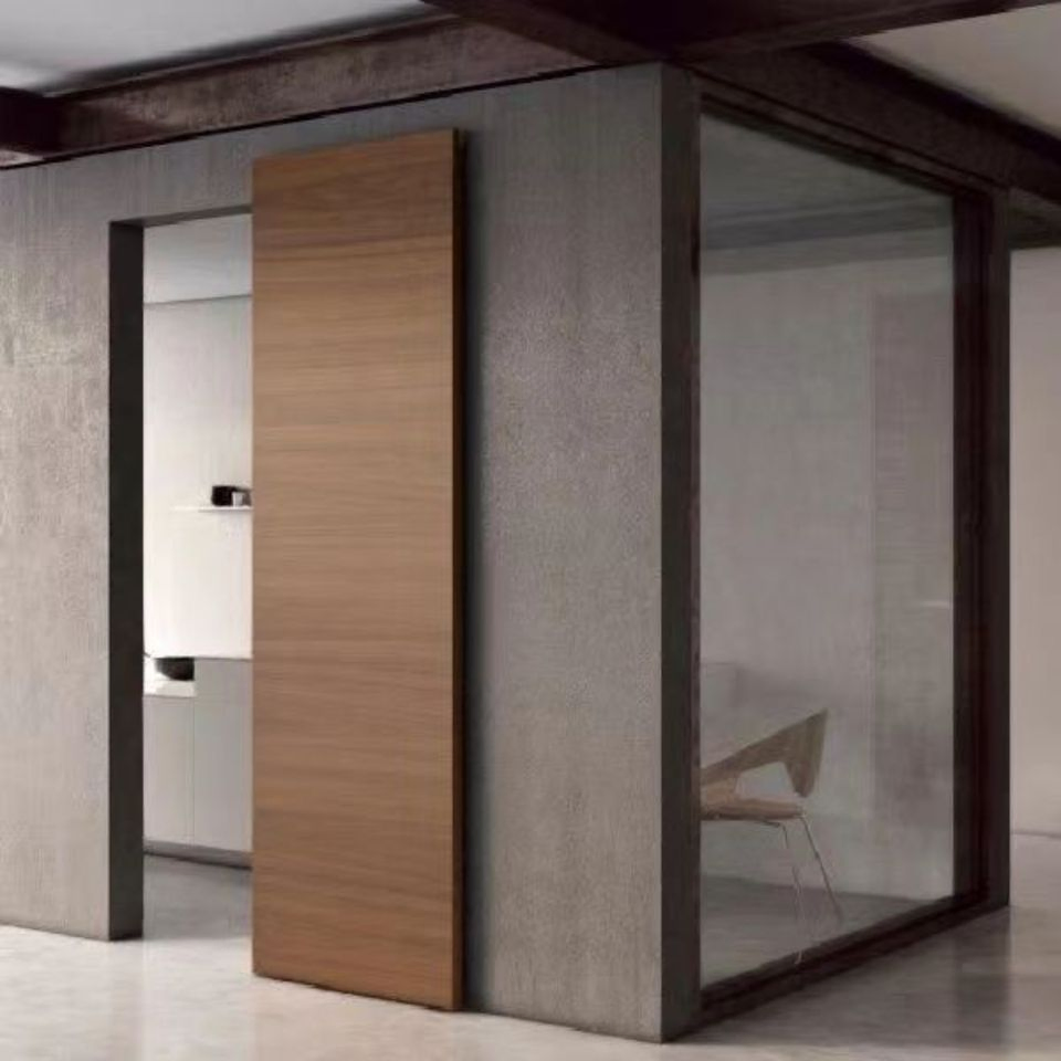 Modern Wood Sliding Barn Door for Bedroom Closet Pre Finished &amp; Easy Install
