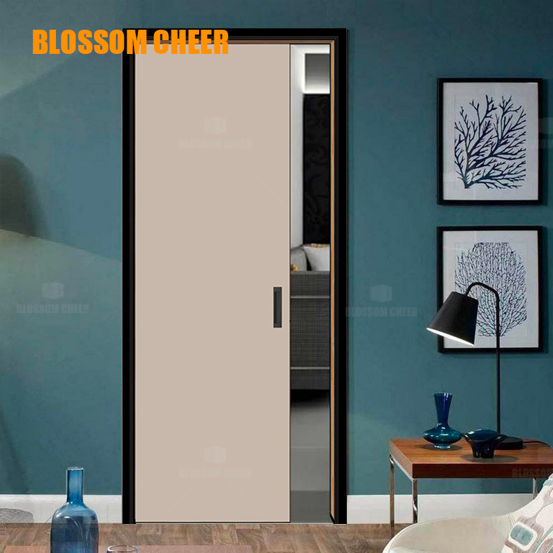 Stylish Black Aluminum Casement Door for Modern Bedrooms