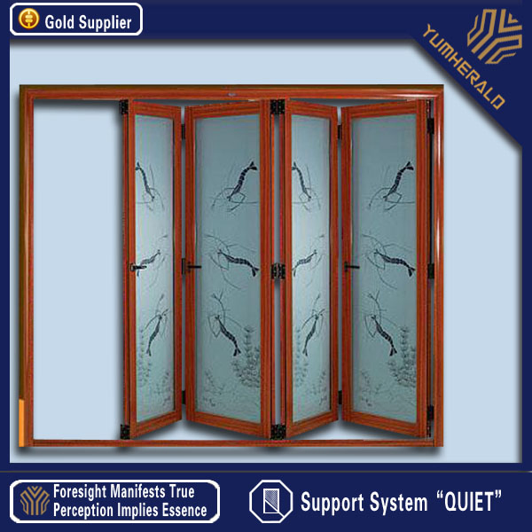 Double Glazed Anodized Aluminium Alloy Profile Casement Doors