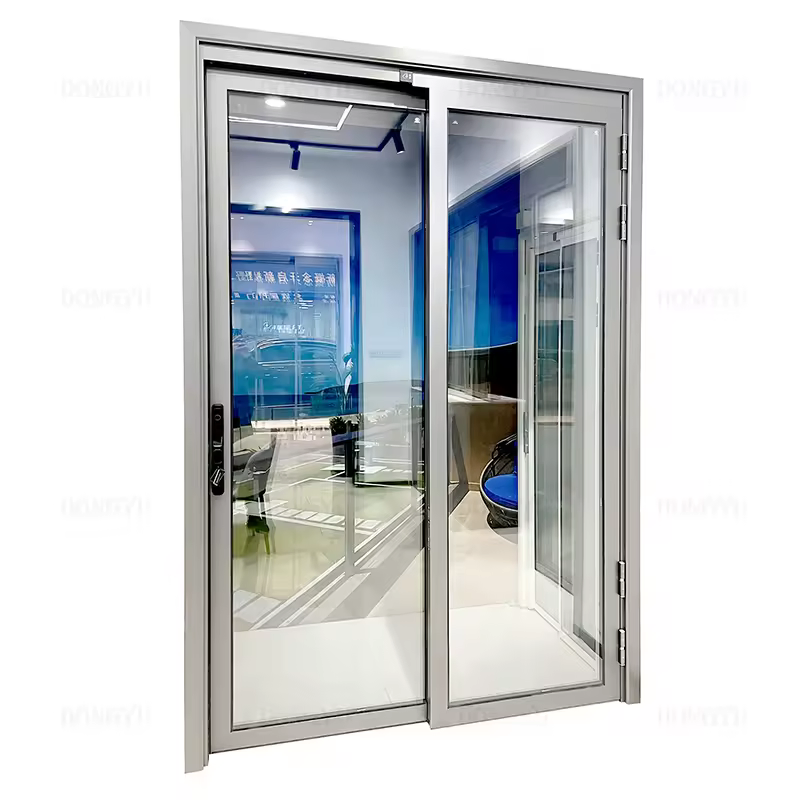 Customized Aluminium PT/Pd Double Swing Door/Sliding Door for Interior Kitchen Balcony Bathroom