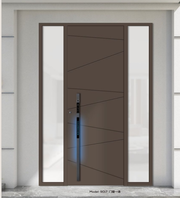 Factory Outlet Aluminum Profile Glass Cast Front Door for Energy-Efficient Homes