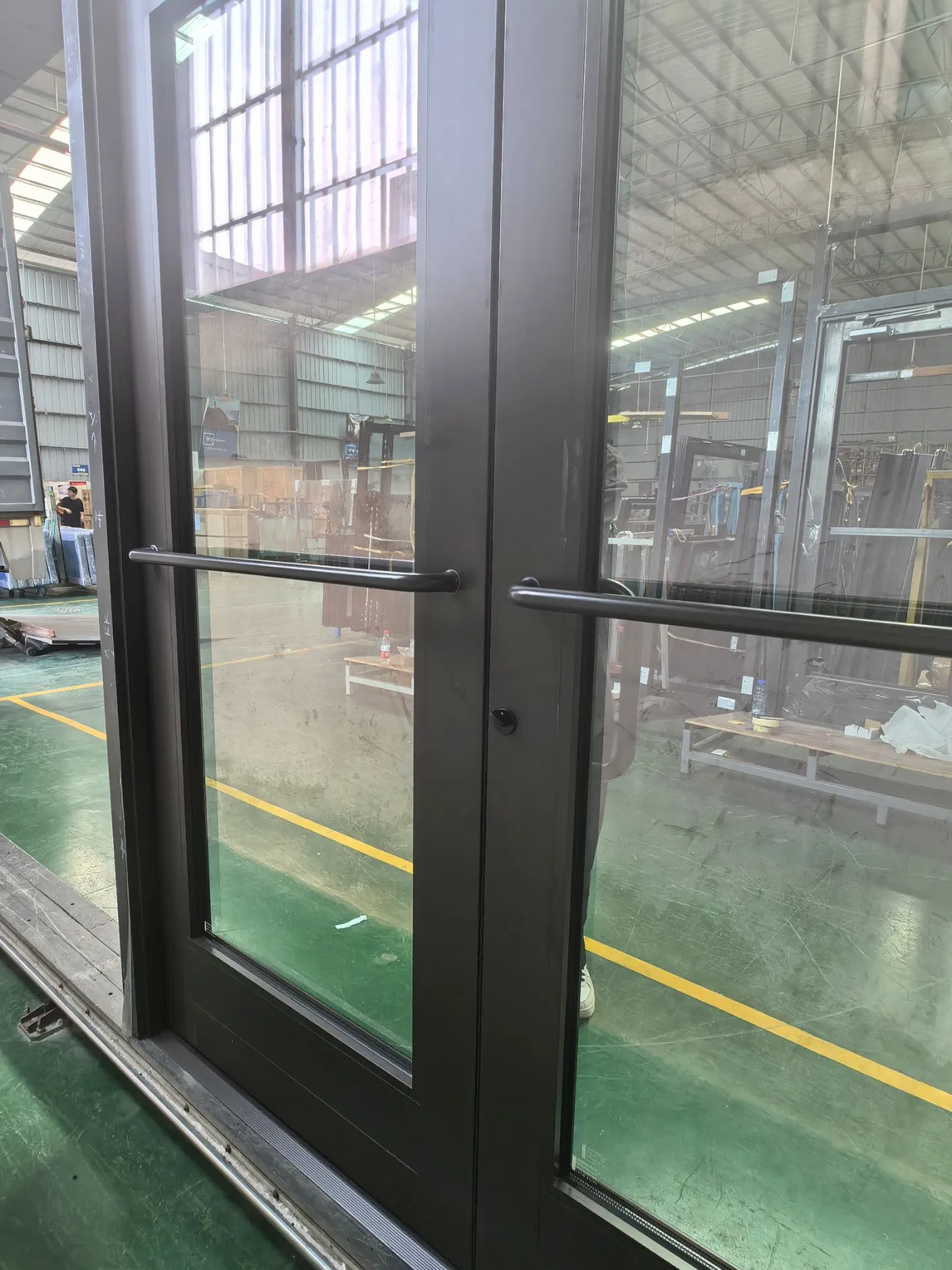 Aluminium Alloy Glass Storefront Door Store Front Shop Front Door Commercial Doors and Windows