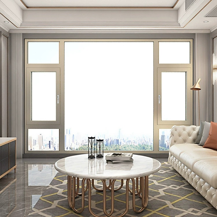 Waterproof Window with Built in Blinds Toilet Black Sliding Aluminium Doors and Windows