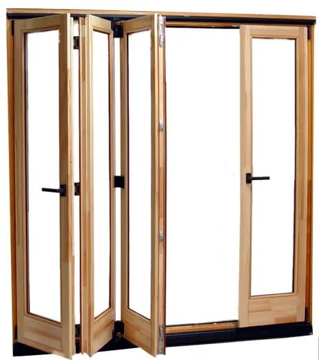 Thermal Break Aluminum Folding Door Aluminium Shop Front Glass Doors