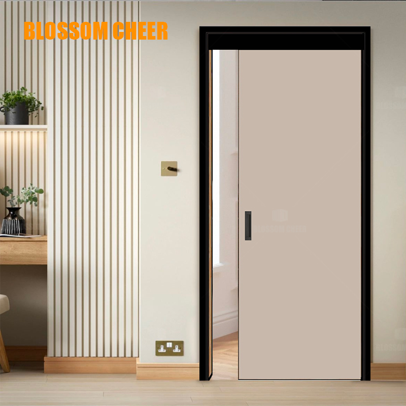Stylish Black Aluminum Casement Door for Modern Bedrooms