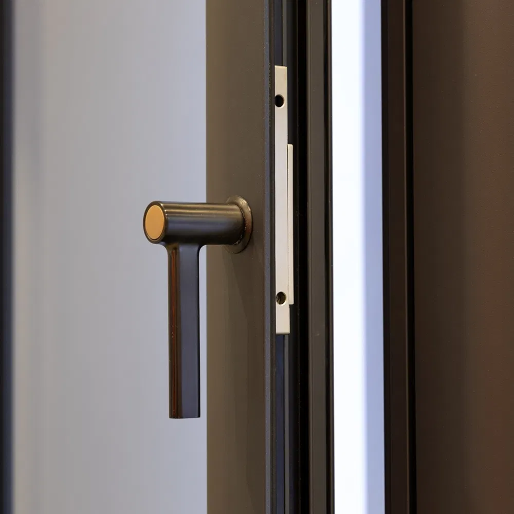 Custom Aluminum Simple Style Luxury Soundproof Double Glazed Casement Aluminium Balcony Doors