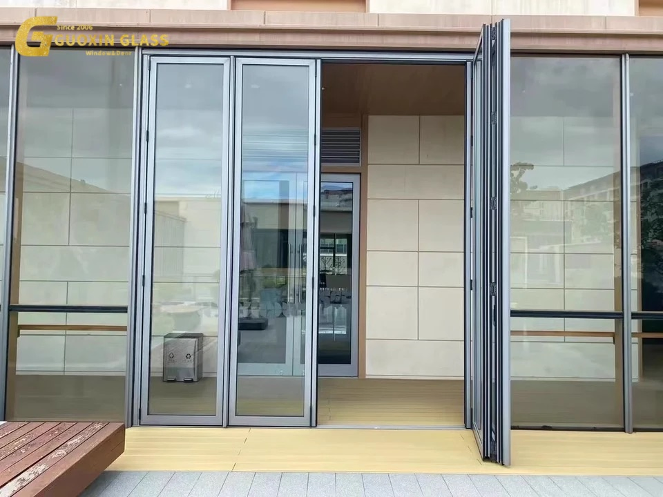 Innovative Accordion Door with Stylish Aluminium Profile Design