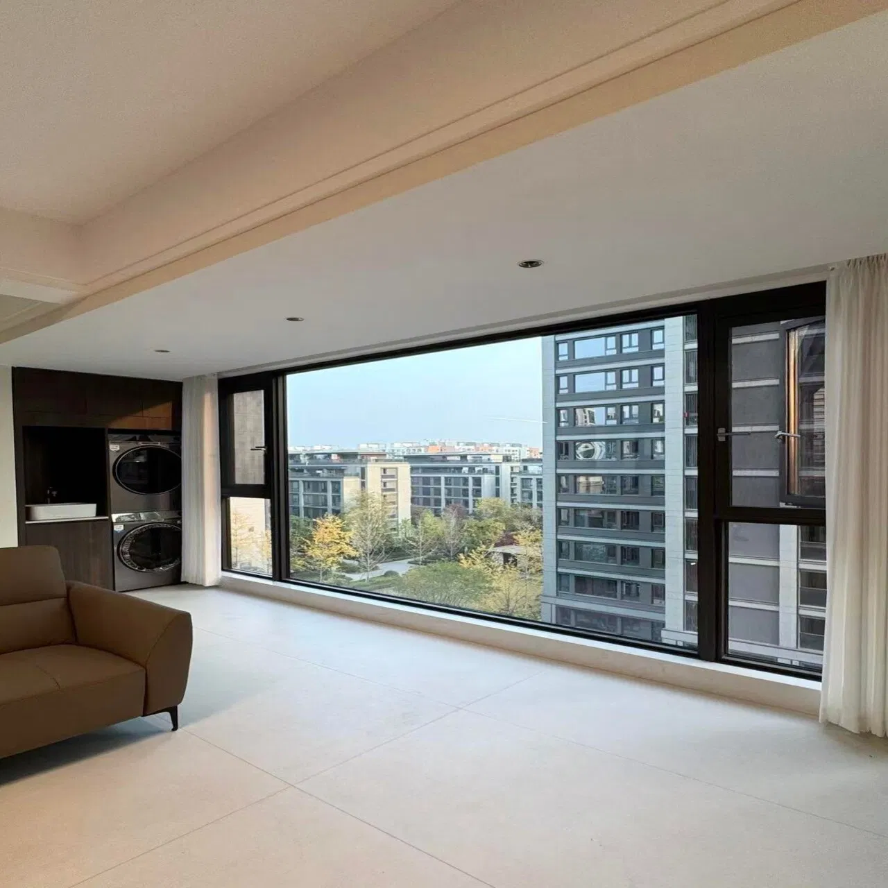 1. Modern Simple Large Bay Heat Insulated Aluminum Aluminium Casement Window for Living Room&Balcony