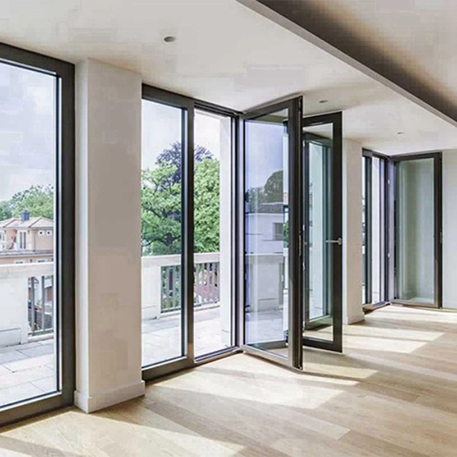 Cheap Price Supermarket Shop Double Glass Entry Aluminum Commercial Swing Store Front Door for Sale