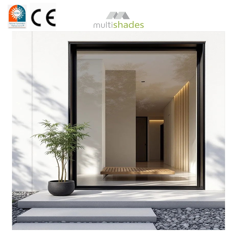 Multishades Aluminum Sealed Window for Villa Living Room OEM Soundproof Thermal Insulation Elegant Design Aluminium Window