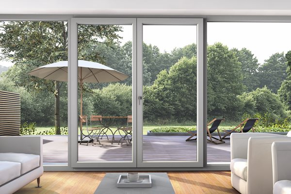 Thermal Break Heat Insulation Aluminum Frame Double Swing Glass Door Aluminum Door Home Decoration