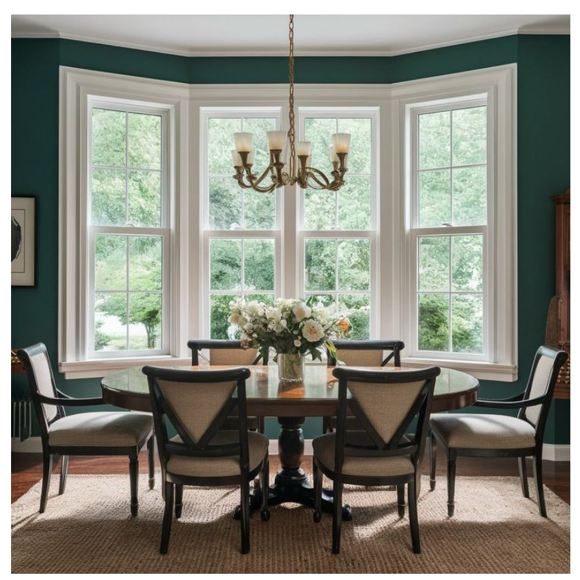 Triple Glazed Aluminum Wood Glass Window with Bay Design