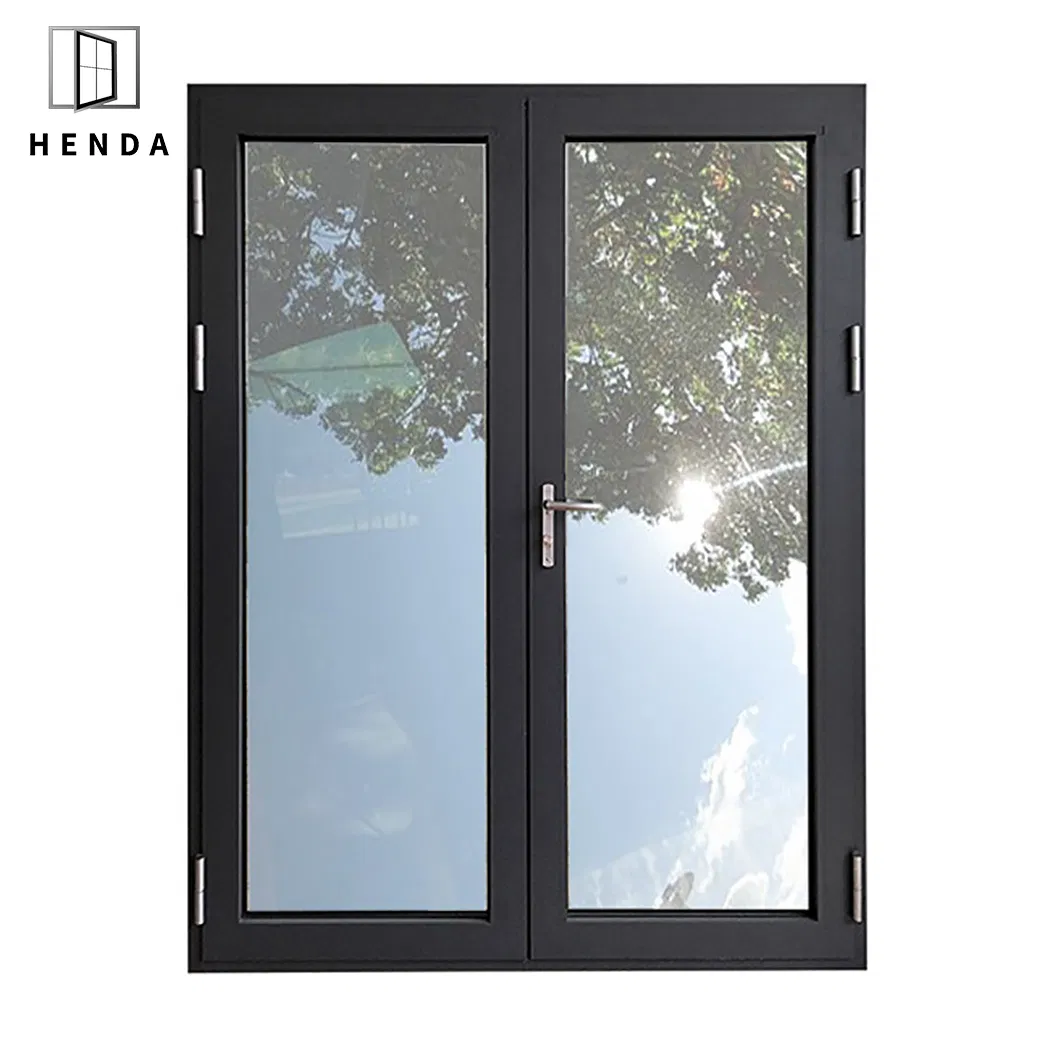 Us Standard Aluminium Frame Shop Front Double Glass Doors Aluminum French Door