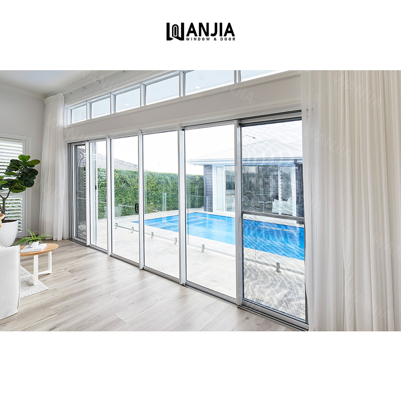 Factory Price Double Glazed Exterior Patio Metal Aluminum Sliding Aluminium Glass Door