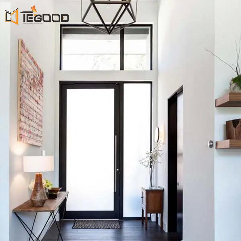 Aluminum Frame Front Door Entrance Swing Door/ Spring Floor Shop