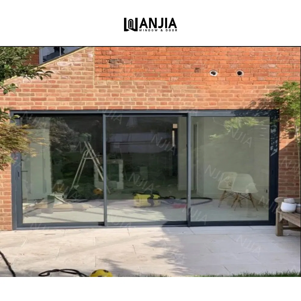 Customized Soundproof Exterior Glass Patio Door Aluminum Sliding Doors