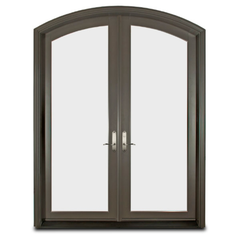 CAS Aluminium Modern Door Double Glazed Glass Low-E Thermal Break Hinged Casement Doors