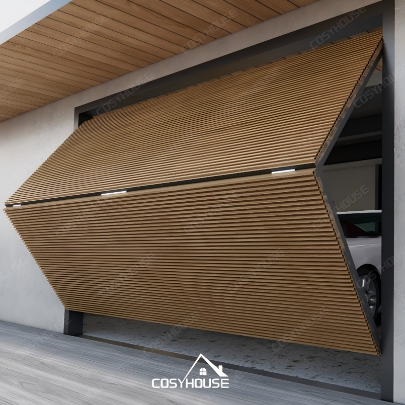 Modern Aluminum Bi-Fold Garage Door for Residential Villa